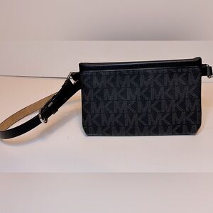 Michael Kors MK Logo Belt Bag, Black